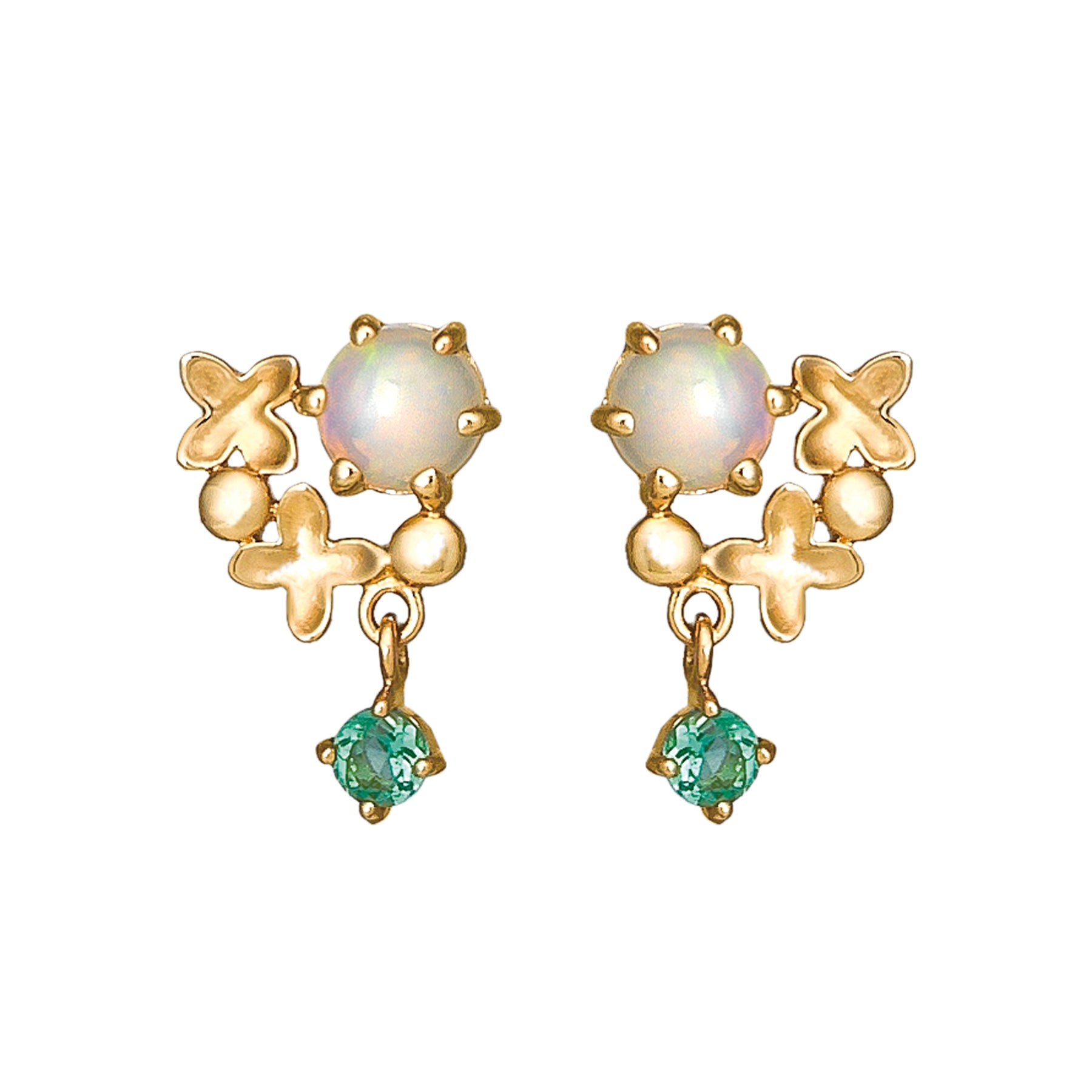 [Birth Flower Jewelry] October Fragrant Olive Earrings - Product Image