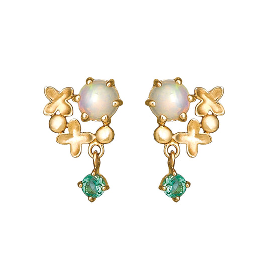 [Birth Flower Jewelry] October Fragrant Olive Earrings - Product Image