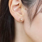 [Birth Flower Jewelry] October Fragrant Olive Earrings - Model Image