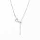 [Palette] 10K White Gold Slide Pin Chain Necklace - Product Image