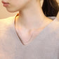 [Palette] 10K White Gold Slide Pin Chain Necklace - Model Image