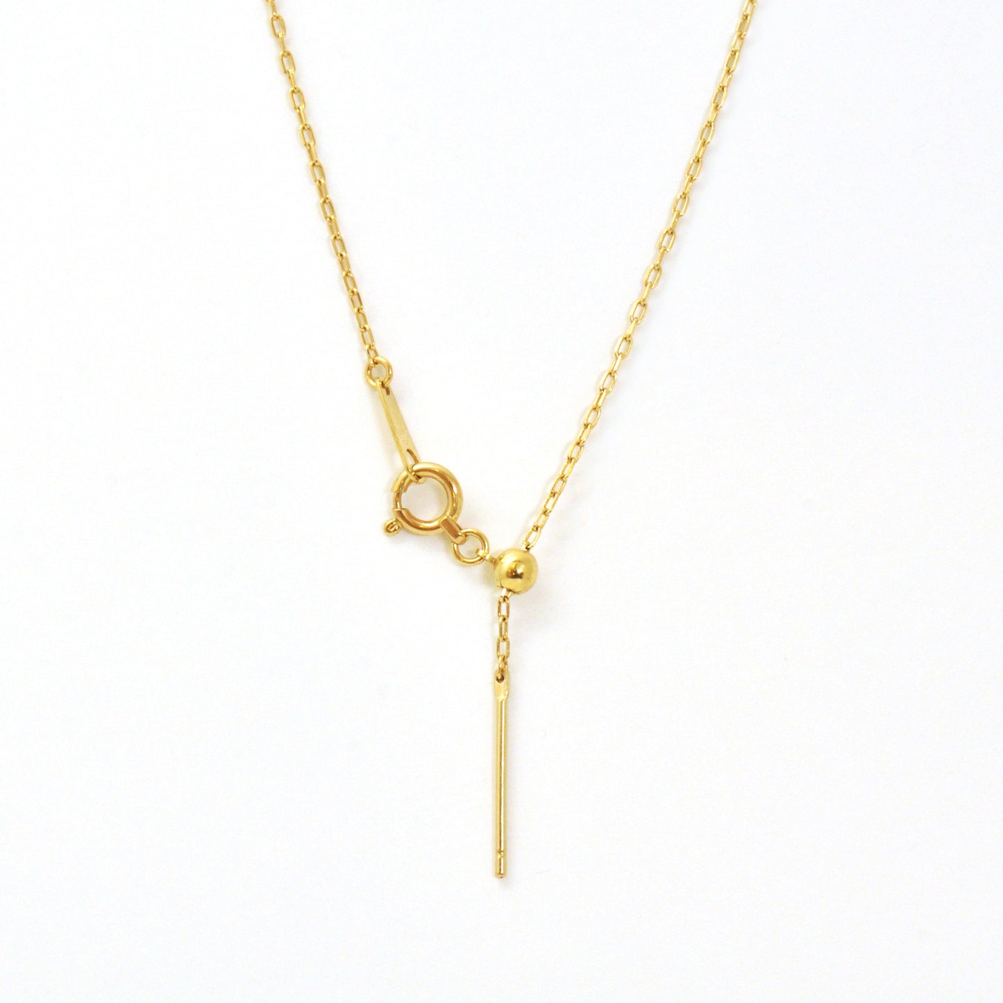 [Palette] 10K Yellow Gold Slide Pin Chain Necklace - Product Image