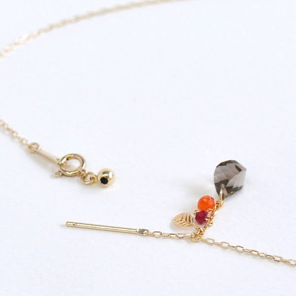 [Palette] 10K Yellow Gold Slide Pin Chain Necklace - Product Image