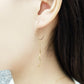 [Palette] 18K/10K Yellow Gold Small Hoop Base Earrings - Model Image