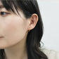 18K/10K Yellow Gold Pipe Hoop Earrings 15mm - Model Image