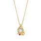 [Birth Flower Jewelry] July - Lily Necklace (10K Yellow Gold) - Product Image