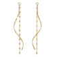 [Palette] 10K Yellow Gold Twisted Glittering Charms - Product Image