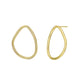 18K/10K Yellow Gold Organic Design Earrings - Product Image