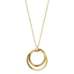 10K Yellow Gold / 10K Rose Gold Tripartite Circle Necklace - Product Image