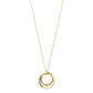 10K Yellow Gold / 10K Rose Gold Tripartite Circle Necklace - Product Image