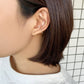 10K Yellow Gold Pipe Ear Cuff - Model Image
