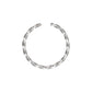 10K White Gold Glittering Wave Ear Cuff - Product Image