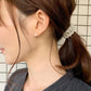 18K Yellow Gold Pearl Small Earrings [5mm] - Model Image