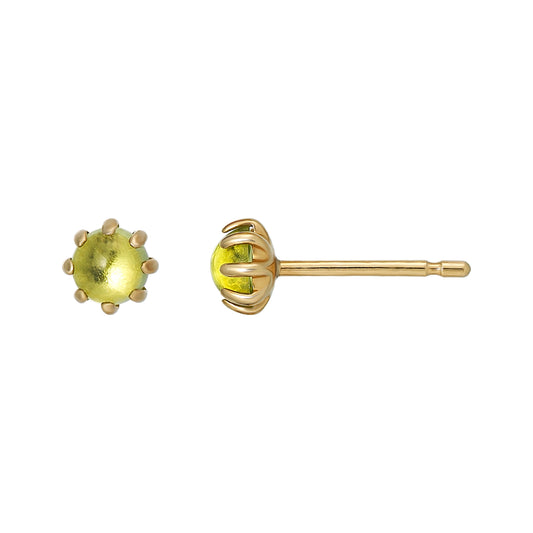 [Second Earrings] 18K Yellow Gold Peridot Earrings - Product Image
