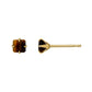 [Second Earrings] 18K Yellow Gold Tiger Eye Earrings - Product Image