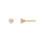 [Second Earrings] 18K Yellow Gold Rose Quartz Earrings - Product Image