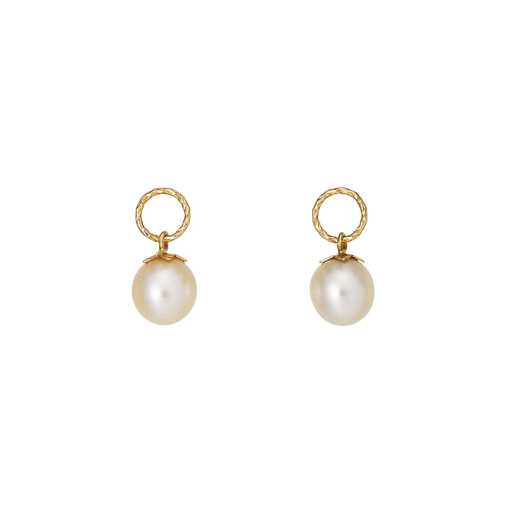 [Palette] 10K Yellow Gold Freshwater Pearl Small Charms - Product Image