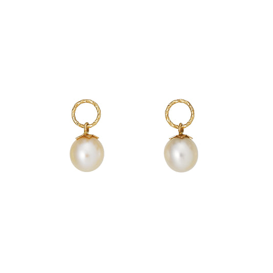 [Palette] 10K Yellow Gold Freshwater Pearl Small Charms - Product Image