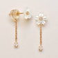 [Birth Flower Jewelry] April Cherry Blossoms Earrings (Rose Gold) - Product Image