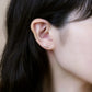 18K/10K Yellow Gold Freshwater Pearl Crescendo Earrings - Model Image