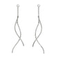 [Palette] 10K White Gold Glittering Twisted Charms - Product Image