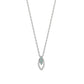 10K White Gold Diamond Marquise Necklace - Product Image