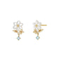 [Birth Flower Jewelry] November - Bouvardia Earrings (18K/10K Yellow Gold) - Product Image