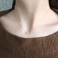 10K Yellow Gold Diamond Crescent Star Necklace - Model Image