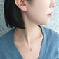 18K Yellow Gold Diamond Earrings [Lumiere] - Model Image