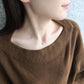 10K Rose Gold Diamond Dew Drop Clover Necklace - Model Image
