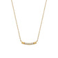 10K Yellow Gold Diamond Arch Necklace - Product Image