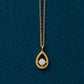 18K Yellow Gold Diamond Limited Drop Necklace - Product Image