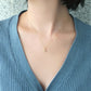 18K Yellow Gold Diamond Limited Drop Necklace - Model Image