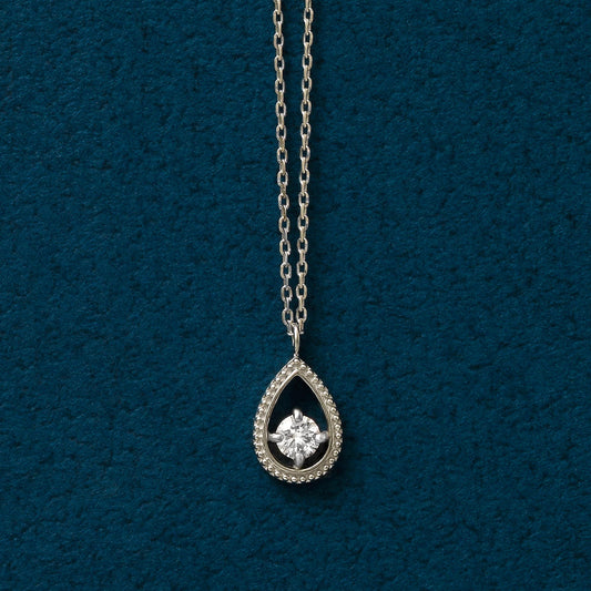 Platinum Diamond Limited Drop Necklace - Product Image
