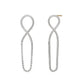Sterling Silver Earrings "Infinity Venetian Chain" - Product Image