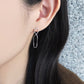 Sterling Silver Earrings "Infinity Venetian Chain" - Model Image
