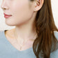 18K/10K Yellow Gold Peridot/Moonstone Twin Earrings - Model Image