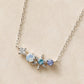 10K White Gold Tanzanite Snow Crystal Necklace - Product Image