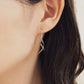 [Palette] 10K White Gold Twisted Charms - Model Image