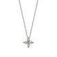 Platinum Diamond Flower Necklace (L) - Product Image