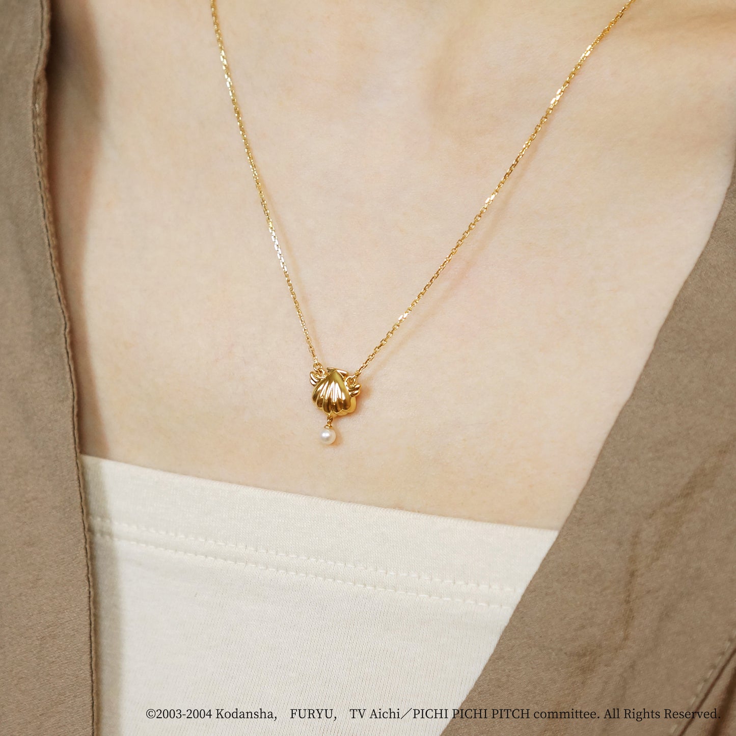Mermaid Melody Pichi Pichi Pitch - Reversible Necklace (Lucia Nanami) - Model Image